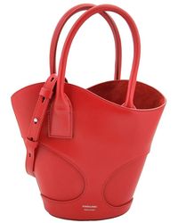 Ferragamo - Cut-Out Detailing Leather Tote Bag - Lyst