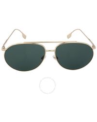 Burberry - Alice Dark Green Browline Sunglasses Be3138 110971 61 - Lyst