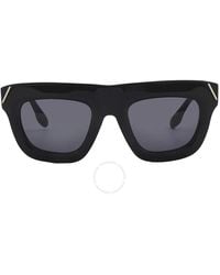 Victoria Beckham - Grey Browline Sunglasses Vb642s 001 51 - Lyst