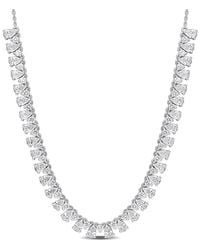 Created Forever - 4 1/5 Ct Tw Pear-Shaped And Round-Cut Lab-Grown Diamond Necklace - Lyst