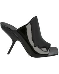 Ferragamo - Era X5 Open Toe Leather Mules - Lyst