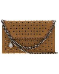 Stella McCartney - Camel Alter Suede Falabella Crossbody Bag Brandy Borse A Mano - Lyst