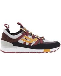 Bally - Glick Mixed Media Low-Top Sneakers, Brand Size 7.5 Us - Lyst