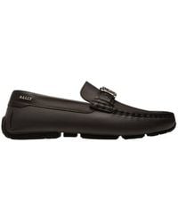 Bally - Peyton B-Chain Leather Driving Shoes, Brand Size 10 Us - Lyst