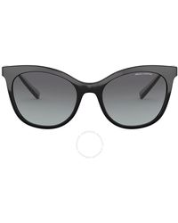 Armani Exchange - Gray Gradient Cat Eye Sunglasses Ax4094s 81588g 54 - Lyst