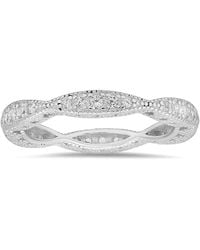 Kylie Harper - Sterling Stackable Vintage Swirl Eternity Band Ring - Lyst
