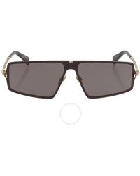 John Varvatos - Grey Shield Sunglasses V545 Gol 146 - Lyst