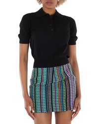 Burberry - Ekd Detailed Cotton-Blend Polo Shirt - Lyst
