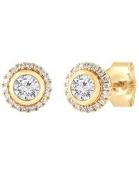 Brilliant Diamond - 9Kt 0.60 Carat Lab Grown Diamond Stud Earrings For - Lyst