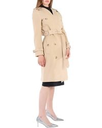 Burberry - Wool Cashmere V-neck Double-breasted Trench Coat - Lyst