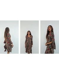 Polo Ralph Lauren - Floral Pattern V-Neck Dress - Lyst