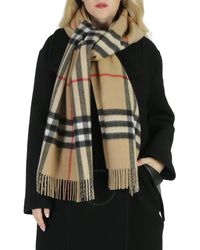 Burberry - Reversible Check Cashmere Scarf - Lyst