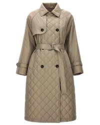 Brunello Cucinelli - Light Quilted Belted Coat, Brand Size 44 (Us - Lyst