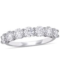 Created Forever - 1 3/4 Ct Tw Lab Created Diamond Semi-Eternity Anniversary Band - Lyst