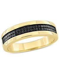 Amour - 1/10Ct Tdw Diamond Double Row Anniversary Band - Lyst