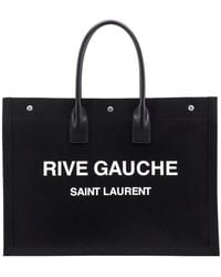 Saint Laurent - Stylish Canvas Tote Handbag For - Lyst