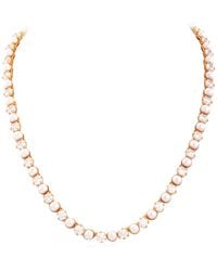 Swarovski - Matrix Crystal Pearl Tennis Necklace - Lyst