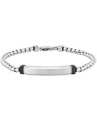 Robert Alton - Stainless Steel Id Bracelet - Lyst