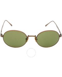 Persol - Green Oval Titanium Unisex Sunglasses  80034e 51 - Lyst