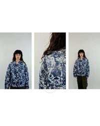 Stella McCartney - Animal Forest-Print Denim Cotton Jacket - Lyst