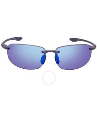 Maui Jim - Ho'okipa Blue Hawaii Rectangular Sunglasses B407-11 64 - Lyst