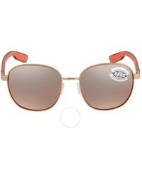 Costa Del Mar - Egret Copper Silver Mirror Polarized Glass Sunglasses Egr 297 Oscglp 55 - Lyst