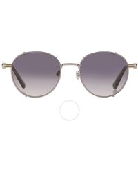 Moncler - Owlet Grey Mirror Round Sunglasses Ml0286 14q 50 - Lyst