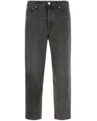 Ami Paris - Noir Tapered Fit Jeans, Waist - Lyst