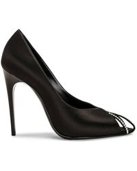 Saint Laurent - Rhinestones Silk Satin Alix Pumps, Brand Size 37 Us - Lyst