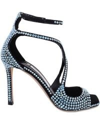 Jimmy Choo - Azia 95 Crystal Embellished Sandals, Brand Size 36 Us Size 6 - Lyst