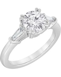 Brilliant Diamond - 1 3/4 Ctw Round Solitaire Lab Grown Dimaond Engagement Ring - Lyst