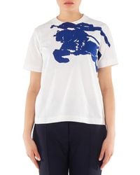 Burberry - Short Sleeve Equestrian Knight Cotton T-Shirt - Lyst