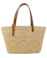 Tory Burch - Ella Small Straw Tote Bag - Lyst