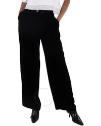 Burberry - Ladies Pleated Wide-Leg Velvet Trousers, Brand Size 6 (Us - Lyst