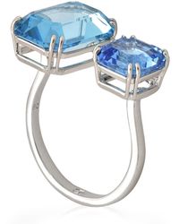 Swarovski - Millenia Open Ring, Size 52 - Lyst