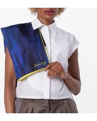 Burberry - Ram Graphic-Print Silk Scarf - Lyst