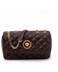 Versace - Quilted Lambskin Shoulder Bag - Lyst