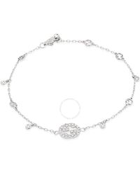 Gucci - Interlocking G Diamond Bracelet - Lyst