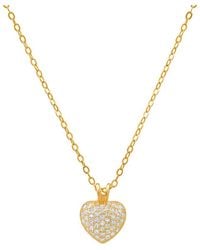Kylie Harper - 14K Over Over Tiny Puffed Cz Heart Pendant - Lyst