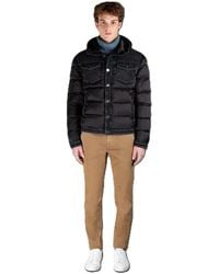 Moorer - Quilted Jacket With Denim Accents - Lyst