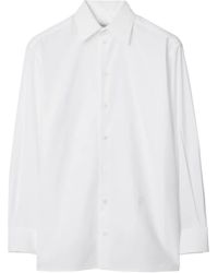 Burberry - Cotton Poplin Shirt, Brand Size 10 Us - Lyst