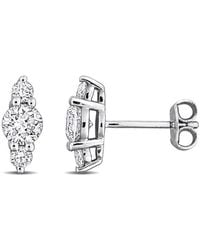 Created Forever - 1 Ct Lab Grown Diamond Tw Fashion Post Earrings - Lyst