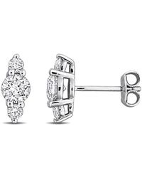 Created Forever - 1 Ct Lab Grown Diamond Tw Fashion Post Earrings - Lyst