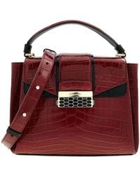 BVLGARI - Serpenti Viper Top Handle Handbag - Lyst