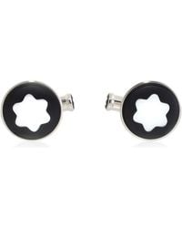 Montblanc - Round Mother Of Pearl Cufflinks - Lyst