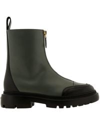 Bally - Giuli Leather Zipped Ankle Boots, Brand Size 40 Us - Lyst