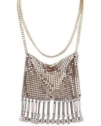 Rabanne - Chainmail Pixel Necklace - Lyst
