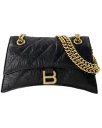 Balenciaga - Small Crush Chain Shoulder Bag - Lyst