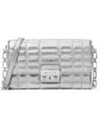 Michael Kors - Tribeca Large Metallic Crossbody Bag - Lyst