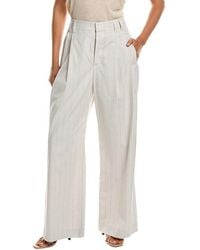 Brunello Cucinelli - Off Wide Leg Trousers, Brand Size 40 (Us - Lyst
